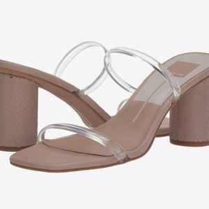 Dolce Vita Merrick Clear Nodes Vinyl Heels